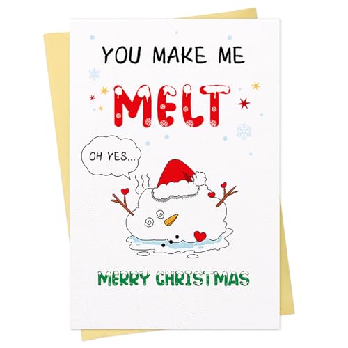 Funny Christmas Card for Husband - Naughty Flirty Holiday Greeting
