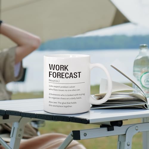 Funny Work Forecast Mug for Coworkers & Boss - Gift Idea