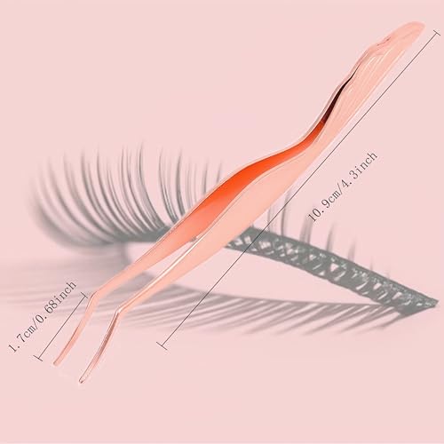 JYHi Rose Gold Eyelash Extension Tweezers & Applicator Tool