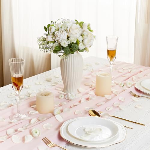 400PCS White Silk Rose Petals - Artificial Flower Petals for Weddings & Romantic Occasions