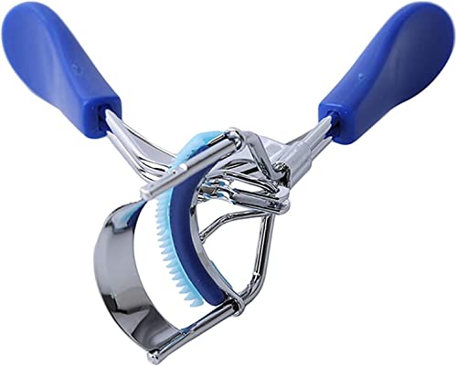 Jinshining Professional Blue Eyelash Curler with Ergonomic Handle