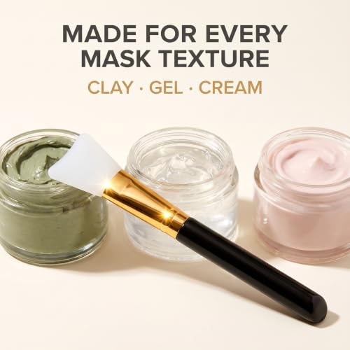 Dual-Use Face Mask Applicator Brush and Mixing Scraper Tool