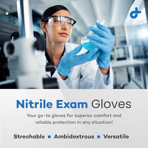 Dealmed Nitrile Exam Gloves - Powder-Free, Latex-Free, 100 Count