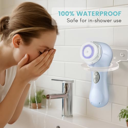 Electric Face Scrubber Holder Wall Mount Acrylic Organizer for COSLUSCLSEVXY, TOUCHBeauty, Mia 2