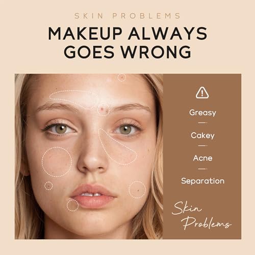 MIESCHER 3-in-1 Hydrating BB Cream, Full-Coverage Foundation & Concealer - Chocolate 420