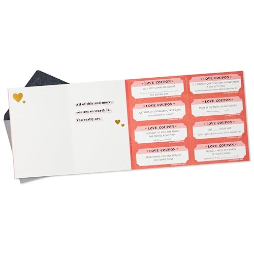 Hallmark Valentine's Day Love Coupons Card for Couples