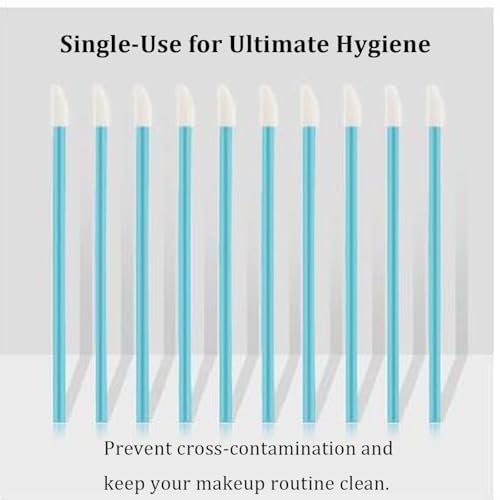 Vivipop Disposable Lip Applicators - 200 Pcs Lipstick Wands & Brushes