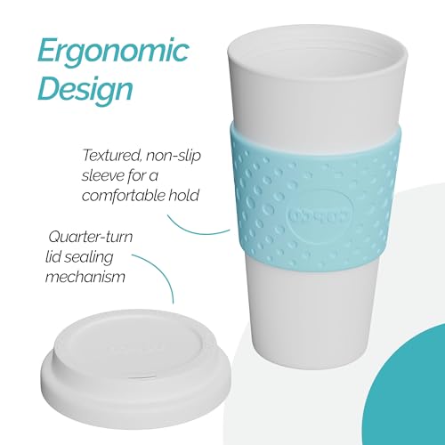 Copco Acadia Travel Mug, 16-Ounce, 3 Pack Bundle (Azure Blue)
