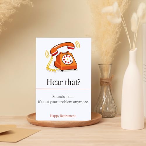 Funny Retirement Card for Men & Women - Witty Farewell Gift