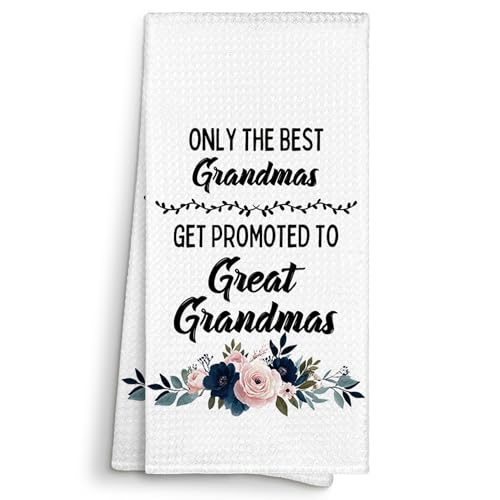 Great Grandma Waffle Weave Kitchen Towel - 16x24 Decorative Hand Towel