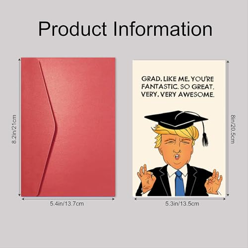 Funny Trump Graduation Card 2025 - Humorous Gift for Grads