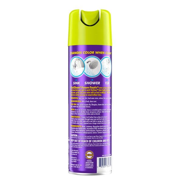 OxiClean Foam-Tastic Fresh Scent Bathroom Cleaner, 19 oz, 4 count