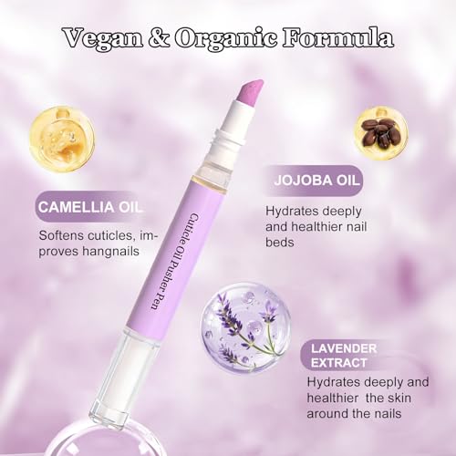 Ceramic Cuticle Pusher and Nourishing Oil Pen for Nail Care