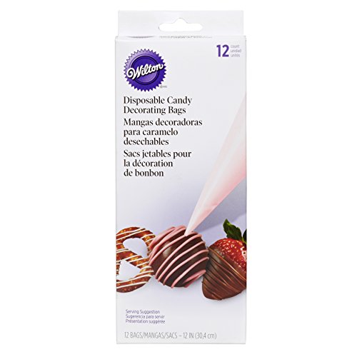 Wilton Disposable Candy Melts Piping Bags - 12 Count for Easy Decorating