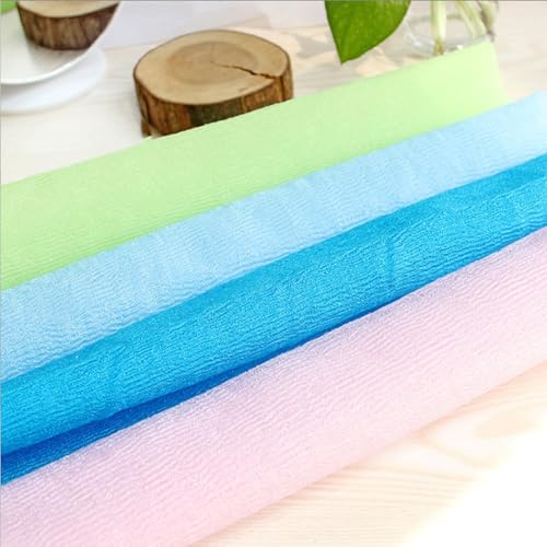 Criyar Reusable Exfoliating Back Scrubber Nylon Green Shower Washcloth