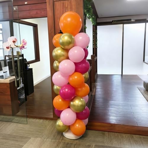 YMSZ Hot Pink & Orange Balloon Garland Kit - 136pcs for Parties