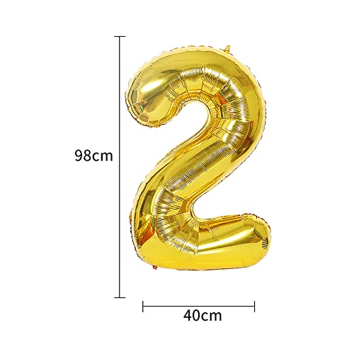 Gold 24th Birthday Decoration Kit with Banner & Balloons