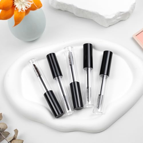 Zoolinn 10ml Refillable Mascara Wand Tubes Set - 5 Pack Clear Containers