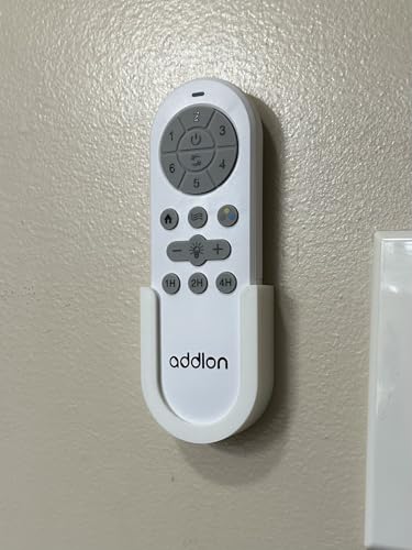 Ceiling Fan Remote Wall Mount Holder for Addlon, TCL, Amico - White