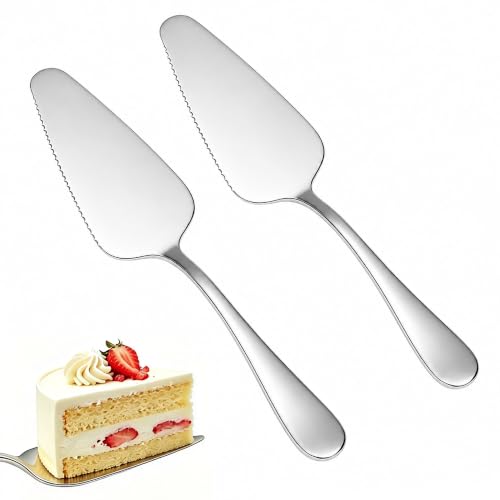 Cake Server Set of 2 Stainless Steel Pie Cutter Spatula