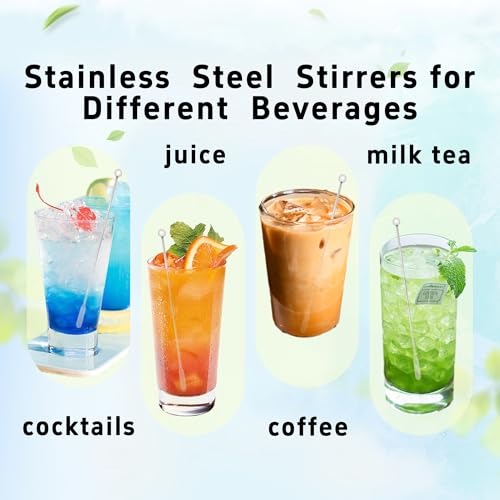 pson 5-Piece 7.5-Inch Stainless Steel Swizzle Sticks Coffee Stirrers