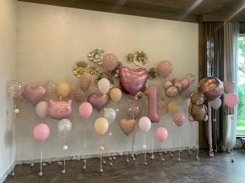 Pastel Pink Number 2 Balloon - 40 Inch Jumbo Birthday Decoration