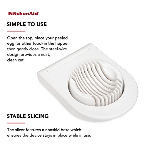 KitchenAid Classic Egg Slicer, 9-Inch Tool with Stainless Steel Wires (12-Pack)