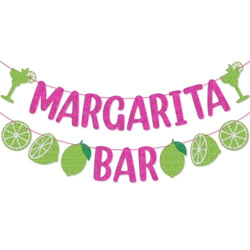 Margarita Bar Banner Garland for Bachelorette Party Decorations