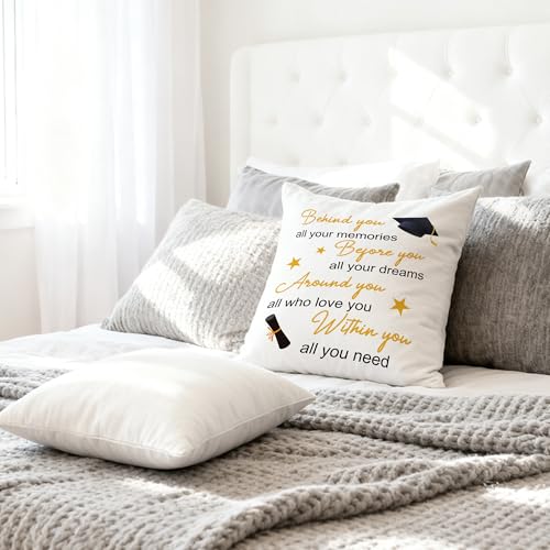 2026 Graduation Gift Pillow Cover for Women | 18x18 Inch