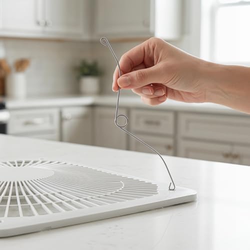 Kisangel 3 Pack Spring Clips for Bathroom Vent Fan Replacement, Metal Torsion Springs for Ceiling Exhaust Fans