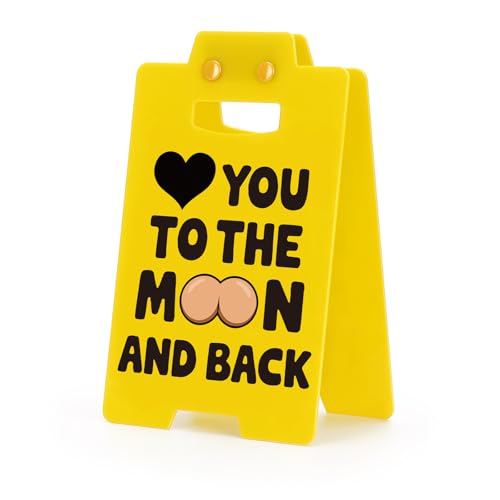 Quirky Love Heart Desk Sign – Fun Office Decor for Him & Her