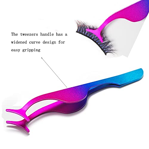 Stainless Steel False Eyelash Applicator Tool & Tweezers (3-Pack)