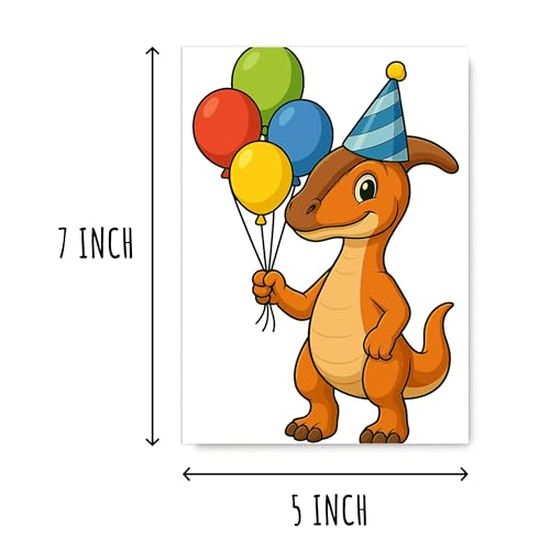 Parasaurolophus Dinosaur Birthday Card - Funny Sarcastic Greeting