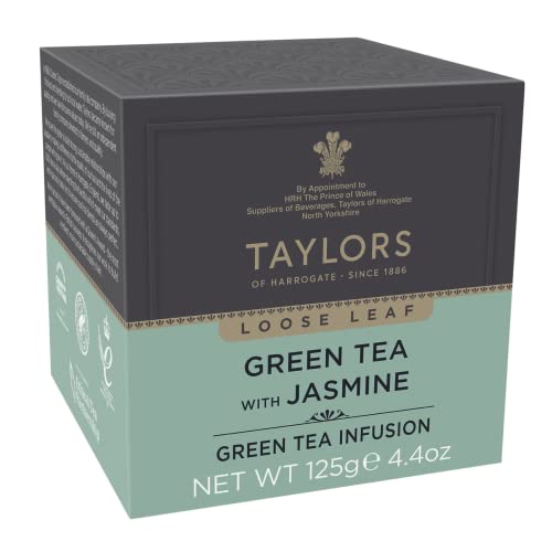 Taylors of Harrogate Green Tea with Jasmine, 4.41 oz (Pack of 6)