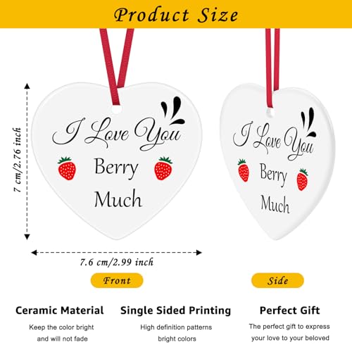 Funny Strawberry Hanging Ornament for Women - Unique Gift