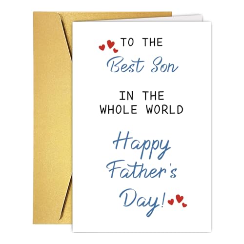 Father's Day Card for Son - Meaningful Greeting Card from Parents