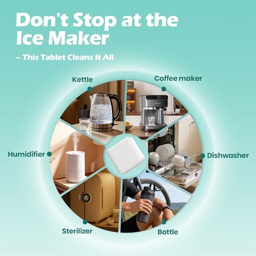 Mamouris Ice Maker Cleaner Tablets - 6 Pack, Nickel Safe Descaler