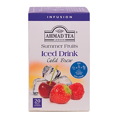 Ahmad Tea Cold Brew Summer Fruits Herbal Tea Bags - 20 Count