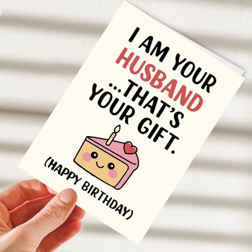 Funny Birthday Card for Wife | Luxurious Silk Finish | 7x5in