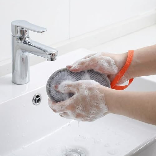Mesh Soap Saver Bags 4-Pack, Exfoliating Bar Soap Pouch with Drawstring
