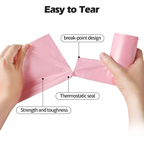 DZTZ 2-4 Gallon Portable Trash Bags, 60 Count - Strong & Leakproof