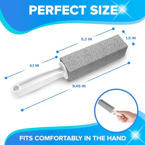 DISIWENE Pumice Cleaning Stone with Handle - Hard Water Stain Remover