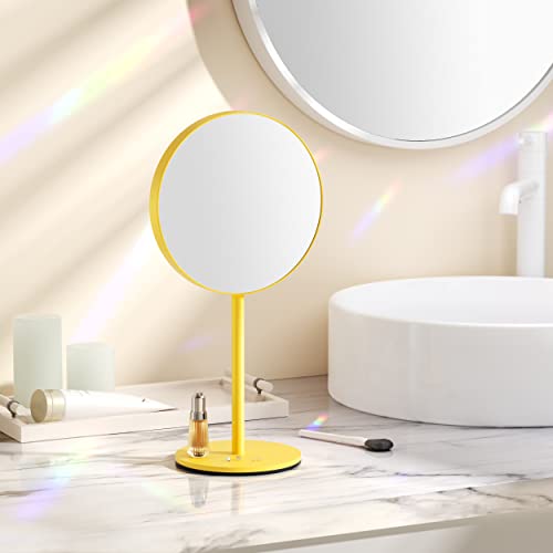 Dual-Sided 6.5 Inch Makeup Mirror - 5X & 1X Magnification