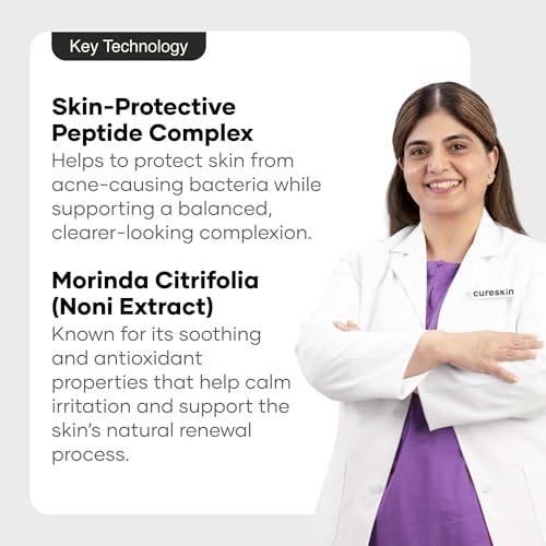 Cureskin Acne Control Gel - Peptide-Powered Pimple Treatment & Blemish Clear