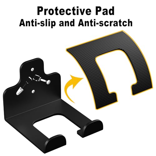 Heavy Duty Garage Trimmer Wall Mount Rack - 2 Pack Black Weed Eater Hanger