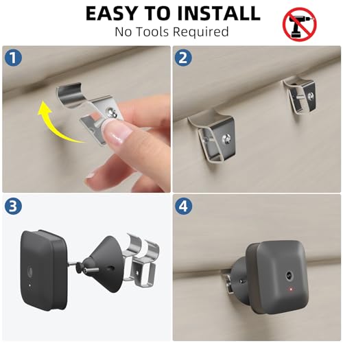 Goabroa Heavy Duty Vinyl Siding Hooks - 30 Pack Stainless Steel Clips for Outdoor Cameras