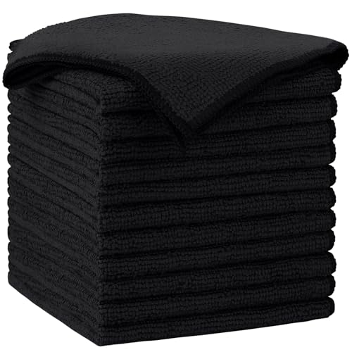 AIDEA 12-Pack Microfiber Cleaning Cloths - Lint-Free, Soft, and Absorbent