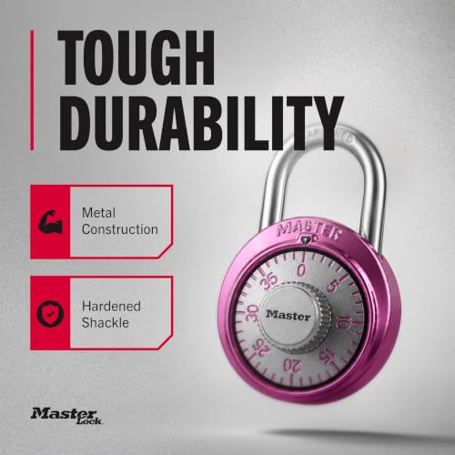 Master Lock 1530DPNK Combination Padlock - Pink Locker Lock