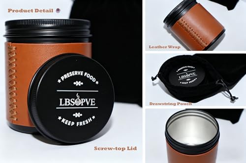 LBSOPVE Mini Portable Coffee Canister - Airtight Aluminium Jar for Travel (Variation 1)
