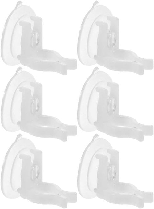 Cabilock Window Candle Suction Cups - 6pcs Flameless Taper Candle Holders for Holiday Decor